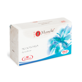 BOUTIQUE 'MANEKi' WHITE PAPER TOWEL DISPENSER PACK 250S