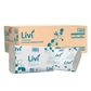 LIVI 1402 ESSENTIALS SLIMFOLD WHITE 1 PLY PAPER TOWEL 200S X 20