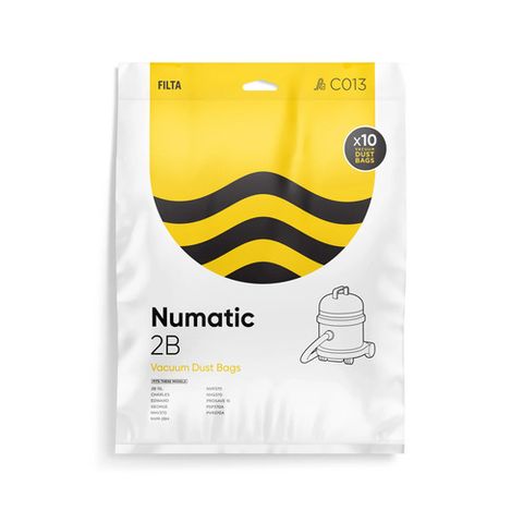 NUMATIC 15L M/L VACUUM BAGS 10S - C013