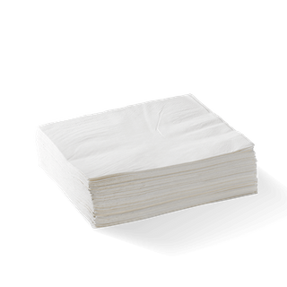 BIOPAK 1/4 FOLD 2PLY LUNCH NAPKINS WHITE 2000S