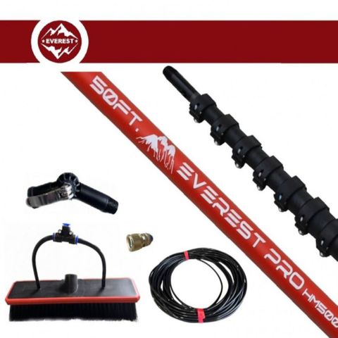 EVEREST PRO 50 HIGH MODULUS 40T CARBON FIBER COMPACT POLE COMPLETE KIT 15.2M - 9 SECTION