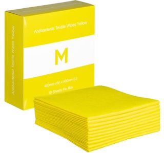 MATTHEWS ANTIBACTERIAL TEXTILE WIPES 40CM X 40CM 10S - YELLOW