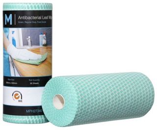 MATTHEWS LEAF ANTIBACTERIAL WIPES 50CM X 30CM 90S 45M - GREEN