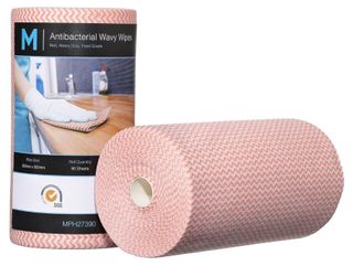 MATTHEWS WAVY HEAVY DUTY ANTIBACTERIAL WIPES 50CM X 30CM 90S 45M - RED