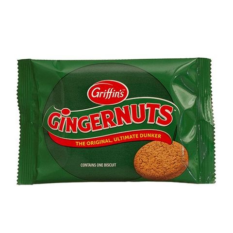 GRIFFINS WRAPPED SINGLE PACK GINGERNUTS BISCUIT X 80 - GRIFG