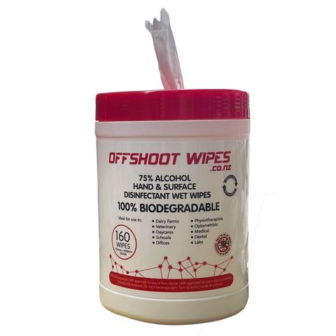 OFFSHOOT 75% ALCOHOL HAND AND SURFACE WIPES 100S