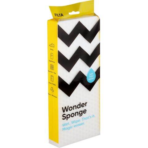 FILTA WHITE WONDER SPONGE COMMERCIAL GRADE - LARGE 28CM X 11CM X 3.5CM