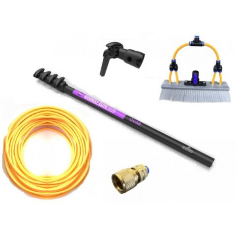 OVA8 COMPACT HYBRID CARBON FIBRE COMPLETE KIT 3.3M - 4 SECTIONS