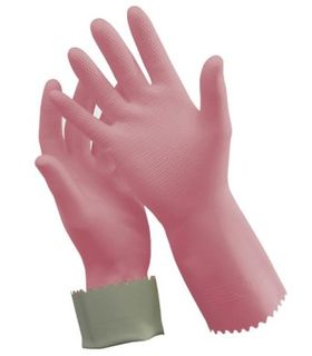 FLOCKLINED RUBBER GLOVE SMALL ONLY