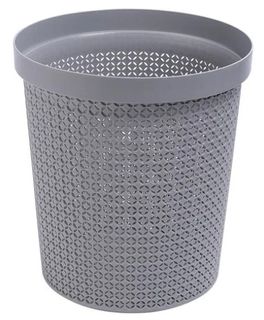ROUND GREY WASTE BIN 13L