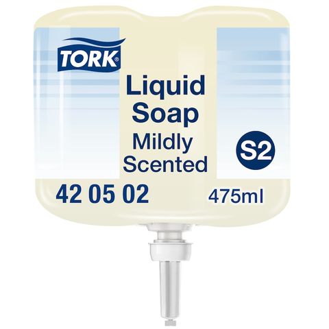 TORK S2 MILD LIQUID HAND SOAP REFILL 475ML X 8S