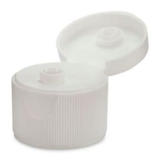 HOUSEHOLD 28/410 WHITE FLIP TOP CAP