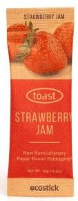 TOAST ECOSTICK STRAWBERRY JAM 14G X 100