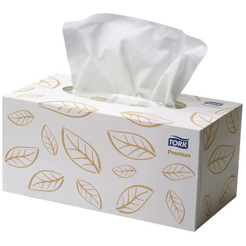 TORK EXTRA SOFT FACIAL TISSUE PREMIUM WHITE 2 PLY 224S X 24 PACKS