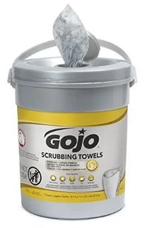 GOJO SCRUBBINGS TOWEL WIPES BUCKET 72S