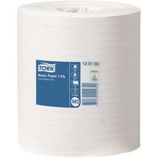 TORK M2 UNIVERSAL CENTREFEED WHITE 1 PLY PAPER TOWEL ROLL 300M X 20CM X 6S
