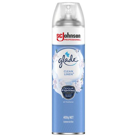 GLADE AIR FRESHENER AEROSOL CLEAN LINEN 400G [DG-C2]