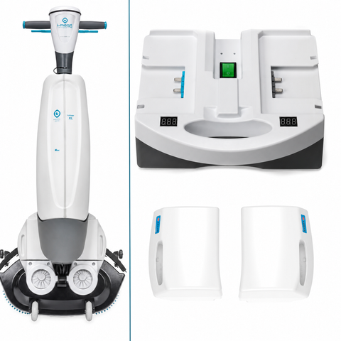 I-MOP XL PRO 4L 46CM SCRUBBER (WITH i-POWER 9 BATTERIES & FAST CHARGER)