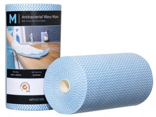 MATTHEWS WAVY HEAVY DUTY ANTIBACTERIAL WIPES 50CM X 30CM 90S 45M - BLUE