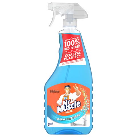 MR MUSCLE GLASS CLEANER 500ML