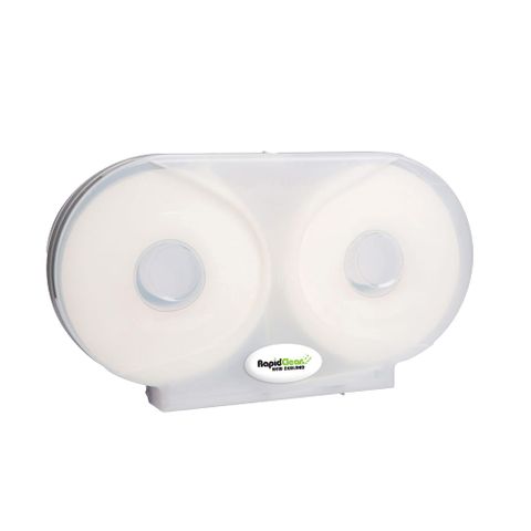 ENTICE DOUBLE JUMBO TOILET PAPER DISPENSER