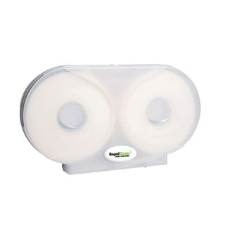 ENTICE DOUBLE JUMBO TOILET PAPER DISPENSER