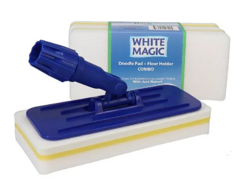 WHITE MAGIC DOODLE PAD & FLOOR HOLDER COMBO