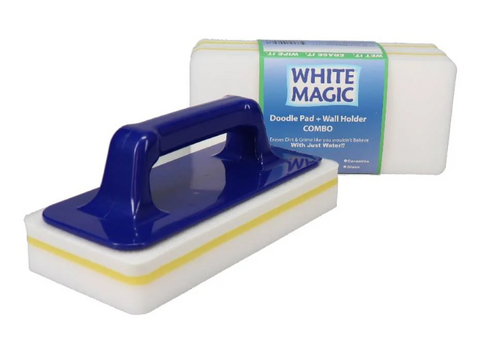 WHITE MAGIC DOODLE PAD & WALL HOLDER COMBO