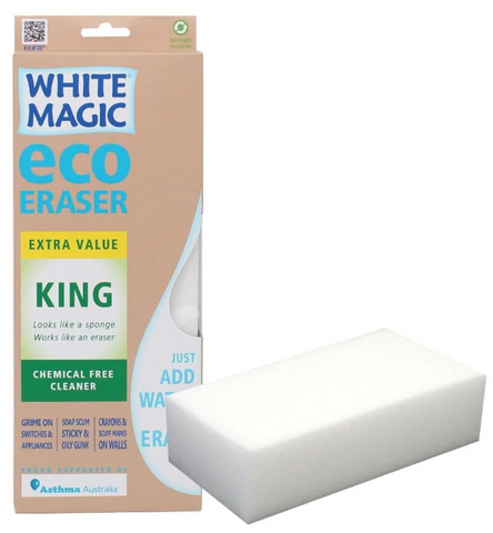 WHITE MAGIC ERASER SPONGE KING SIZE - 27.5CM X 11CM X 4CM
