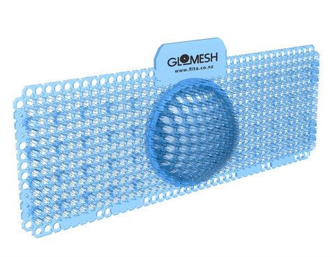 SPIRALBIOLOGICAL TROUGH URINAL SCREEN - OCEAN MIST