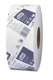 TORK T1 ADVANCED WHITE 2 PLY JUMBO TOILET ROLLS 320M X 9CM X 6S