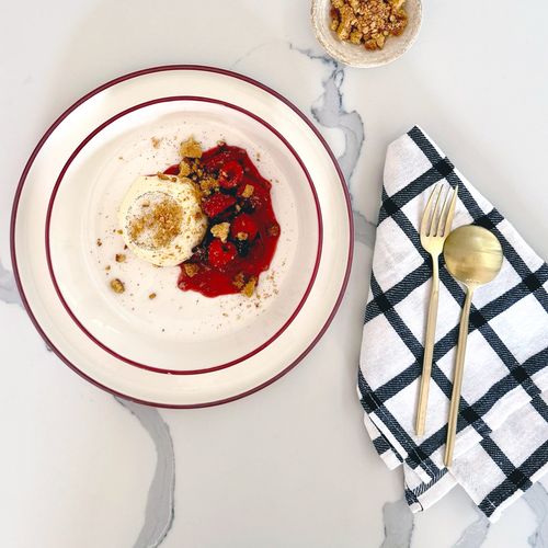 Silky Vanilla Bean Panna Cotta with Fruit Compote