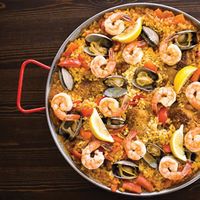 Recipe - Paella with Shrimp and Tomatoes