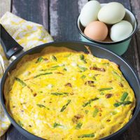 Recipe - Asparagus & Sun Dried Tomato Frittata