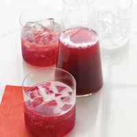 Pomegranate-Champagne Punch