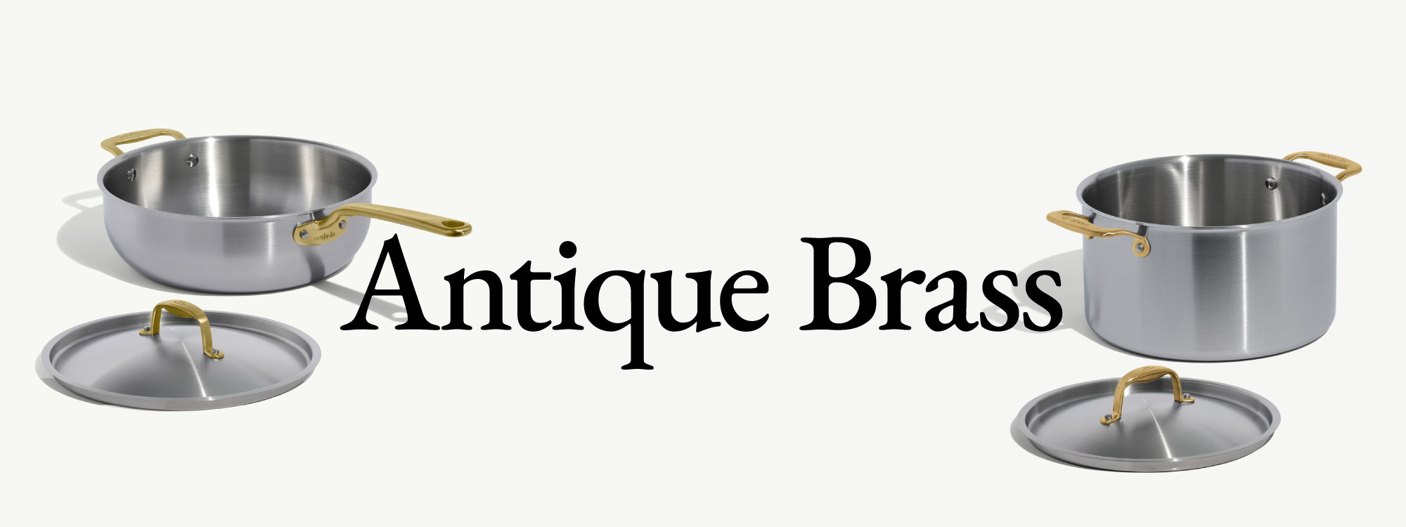 MADE IN Antique Brass Cookware is now available at Chef's Hat