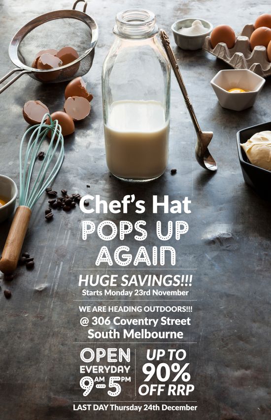 chef's hat pop up