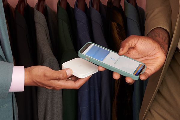Taping a card on a Square Reader