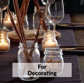 glass jars for decorating