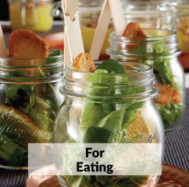 glass jars for eating