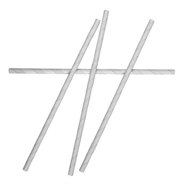 STRAW PAPER WHITE 200MM, 250PK