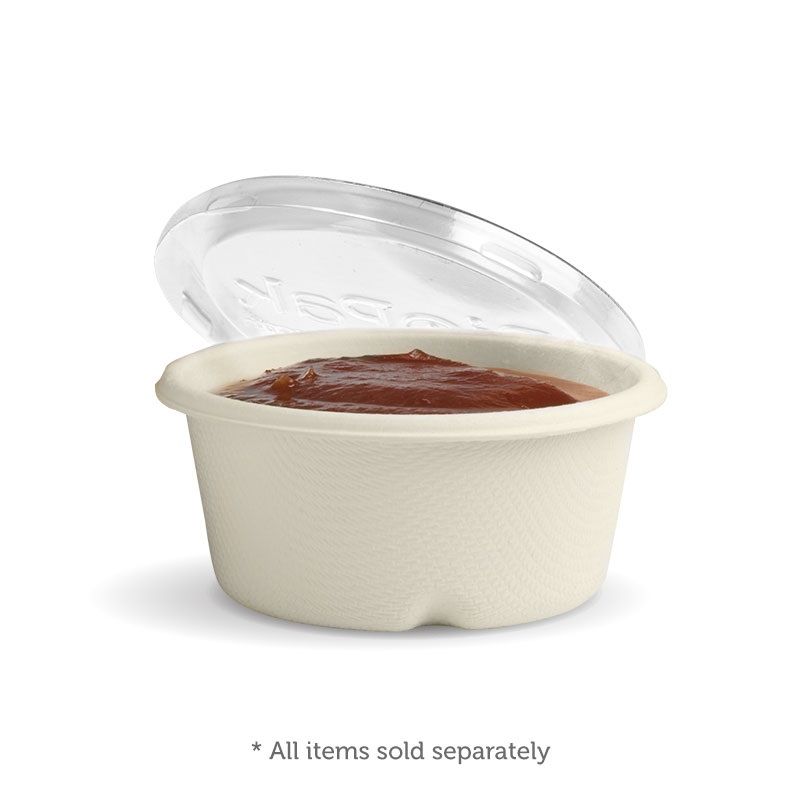 LID NO HOLE CLEAR FIT 60ML SAUCE 50PCES
