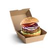 BURGER BOX BROWN, BIOBOARD 50PCES