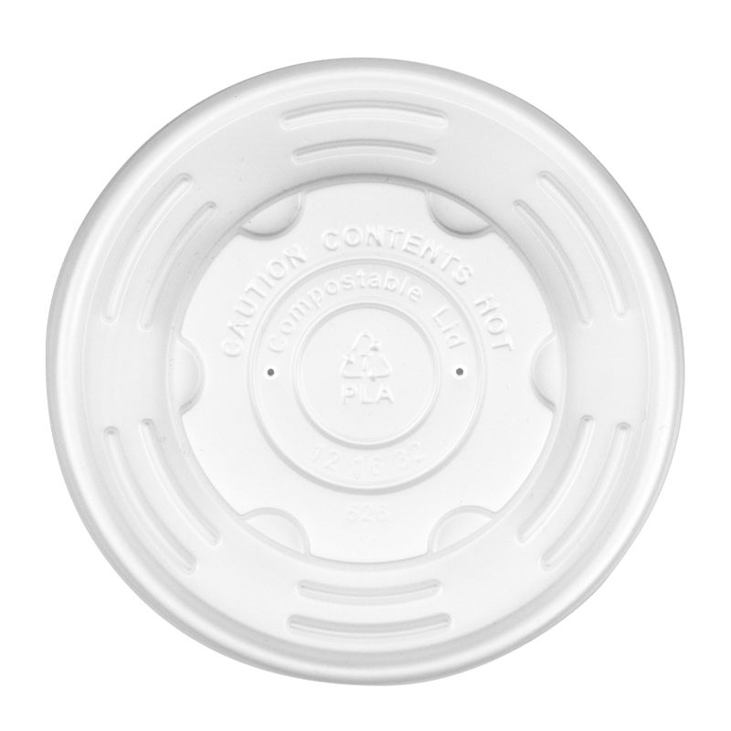 LID PLA 12,16OZ HOT BOWL, BIOPAK 50PCES