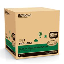 LID PLA 12,16OZ HOT BOWL, BIOPAK 500CTN