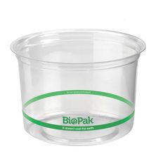 BOWL COLD CLEAR 500ML, BIOPAK 50PCES