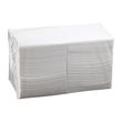 COCKTAIL NAPKIN QUILTED WHITE 1/4 FOLD