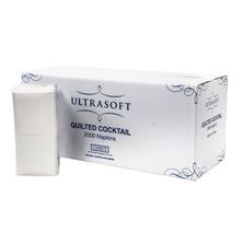 COCKTAIL NAPKIN WHITE, ULTRASOFT 2000CTN