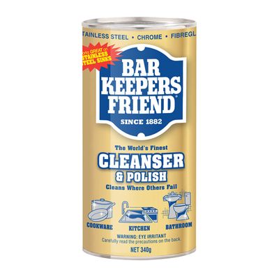 CLEAN & POLISH 340G, BAR KEEPERS FRIEND