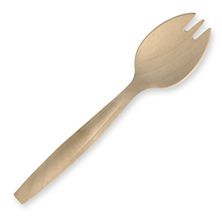 SPORK 160MM WOOD, BIOCUTLERY 100PCES